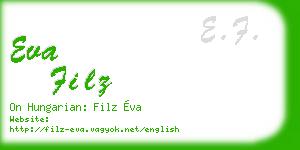 eva filz business card